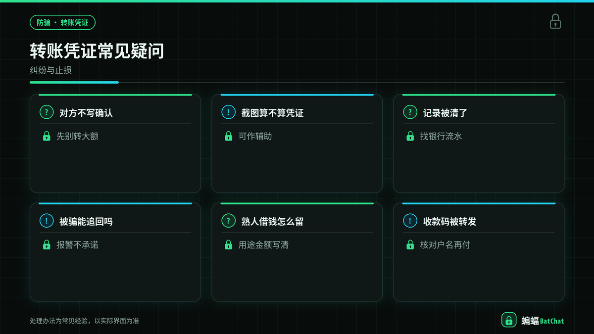 蝙蝠聊天转账纠纷与止损注意事项示意图